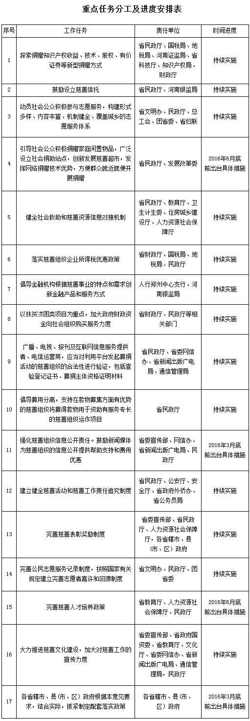 重點(diǎn)任務(wù)分工及進(jìn)度安排表