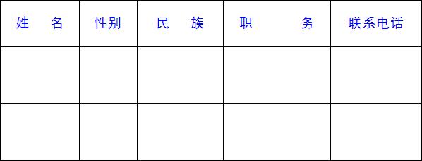 參會(huì)人員回執(zhí)